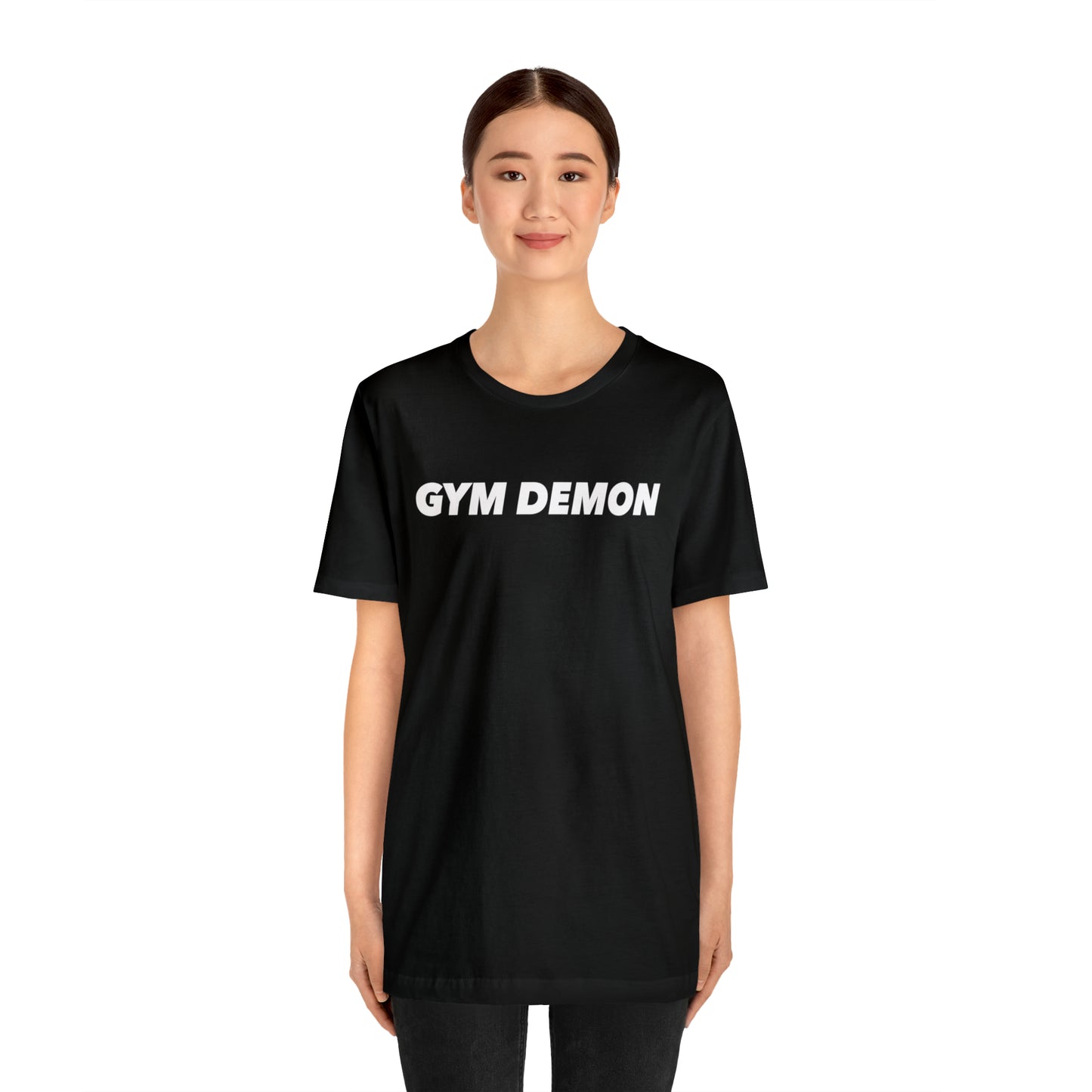 Unisex Gym Demon black t shirt