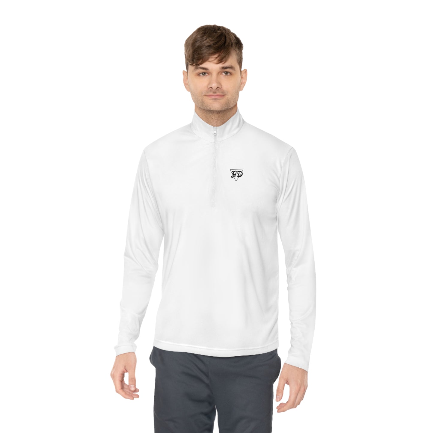 Unisex Quarter-Zip Pullover GDWhite