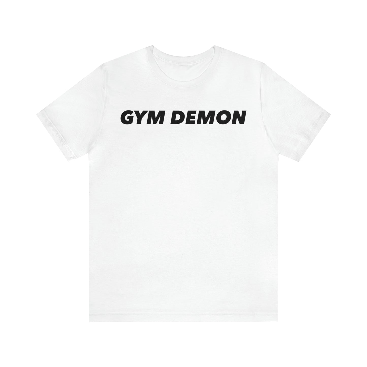 Unisex Gym Demon white t shirt