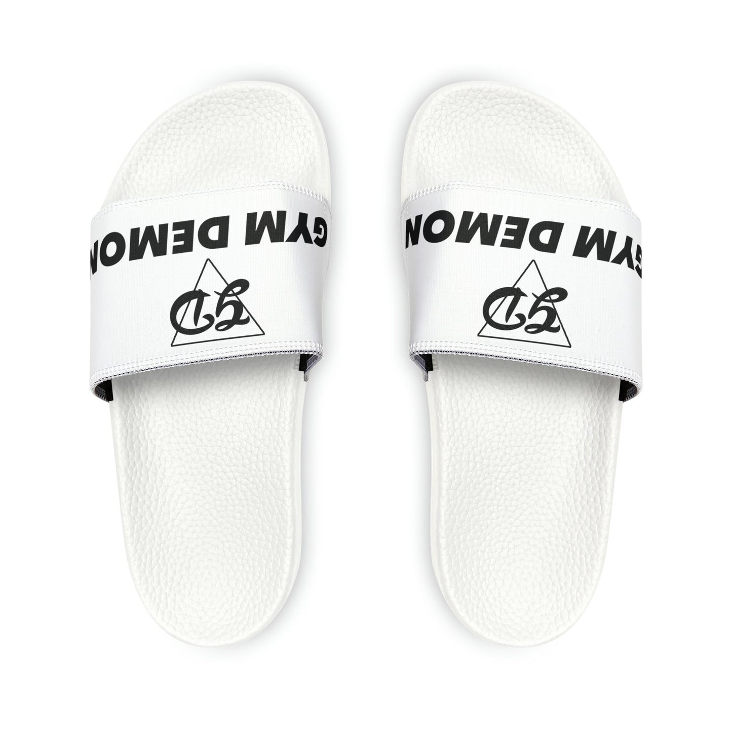 Men's Gym Demon sliders white