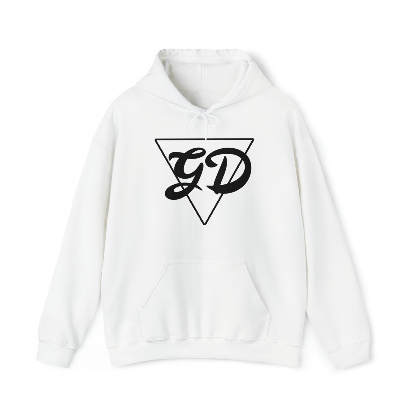 Unisex big GD logo white hoodie