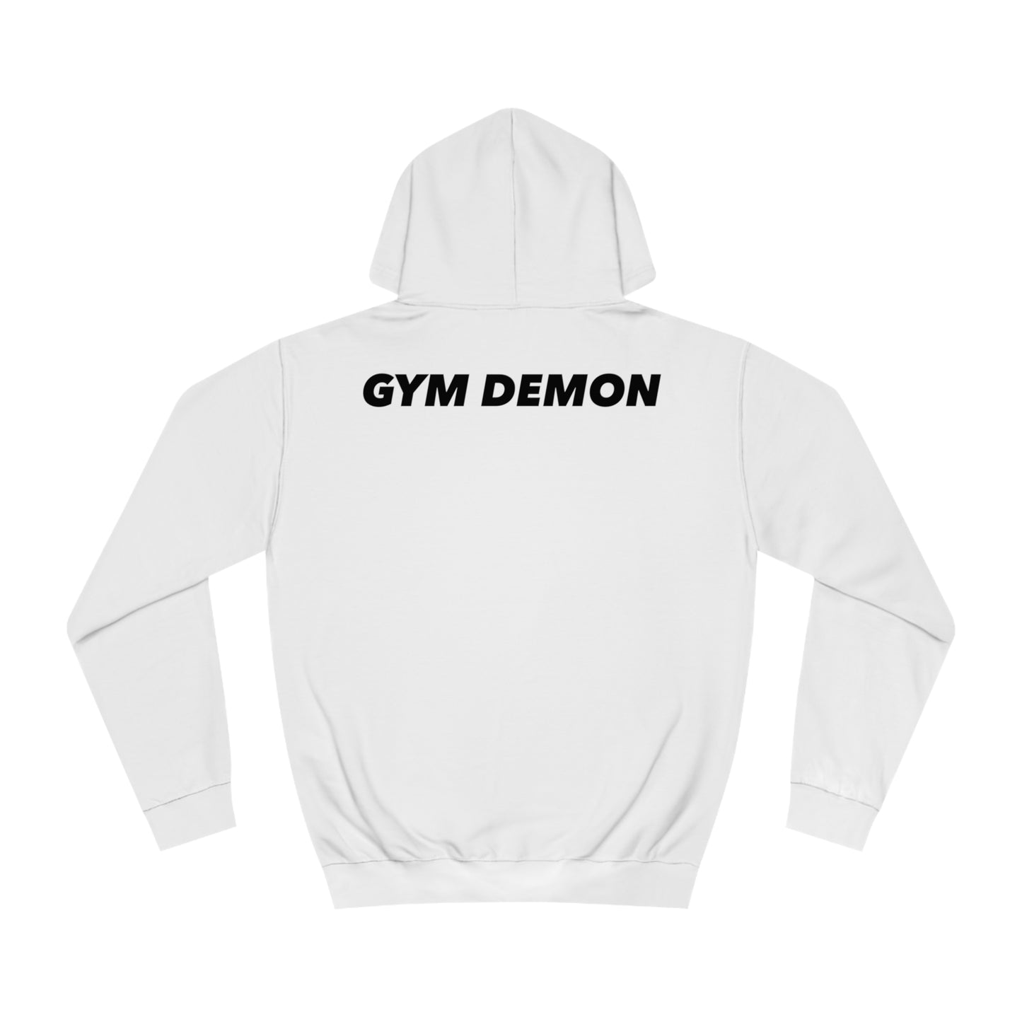 Gym demon white hoodie