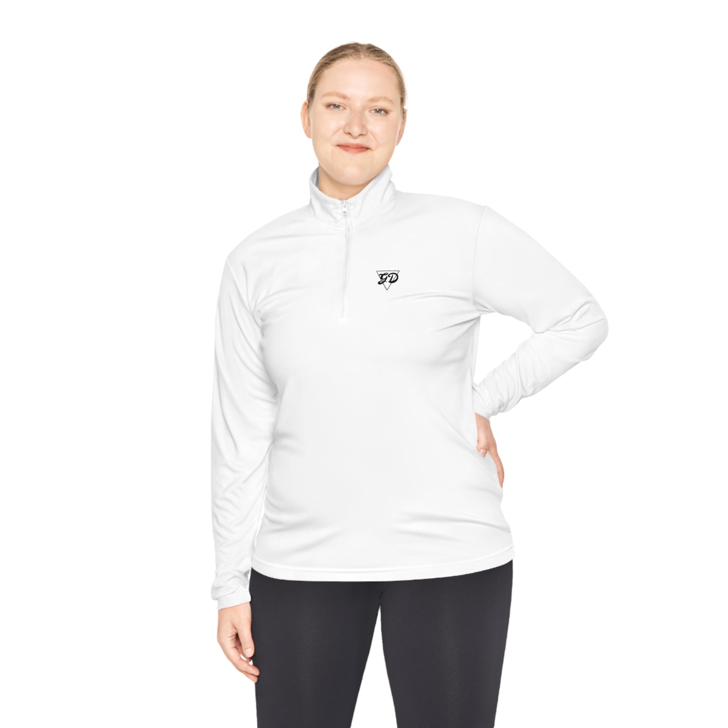 Unisex Quarter-Zip Pullover GDWhite